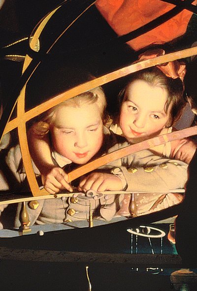 Children inspecting the Orrery, c.1766 (detail) by Joseph Wright of Derby